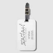 SARAHネームピラティスインストラクター ラゲッジタグ (正面縦)