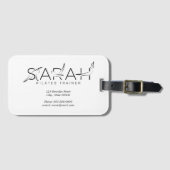 SARAHネームピラティスインストラクター ラゲッジタグ (正面横)