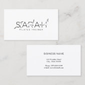 SARAHネームピラティスインストラクター 名刺 (正面/裏面)