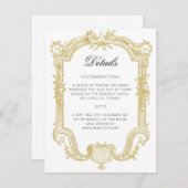 Sarah -フォーマル結婚式招待状エンクロージャカード エンクロージャーカード (正面/裏面)