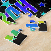 「SARAH」名、おもしろい「ハッピーバースデー」 ジグソーパズル (側面)