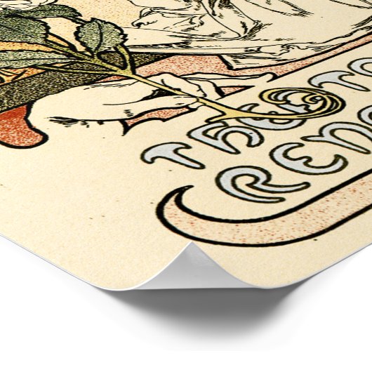 SARAH BERNHARDTパリシアターミュシャアールヌーボー ポスター (角)