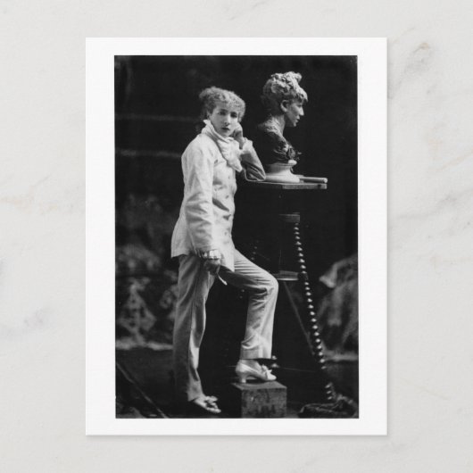 Sarah Bernhardtヴィンテージ写真 – 1876 ポストカード (正面)