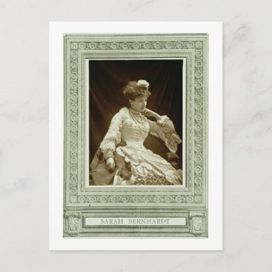 Sarah Bernhardt (1844-1923)、'Galerie Contempから ポストカード (正面)