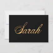 Sarah gold Design Lettering Karte (正面)