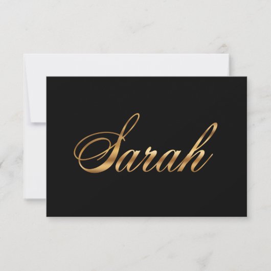Sarah gold Design Lettering Karte (正面)