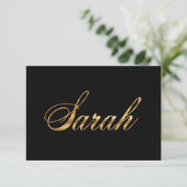 Sarah gold Design Lettering Karte (スタンド正面)