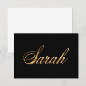 Sarah gold Design Lettering Karte (正面/裏面)