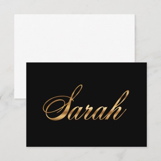 Sarah gold Design Lettering Karte (正面/裏面)