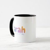 Sarah Name Gift - Good Things Good Vibes マグカップ (正面左)