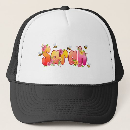 Sarah - personalised hats for her キャップ (正面)