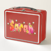 Sarah - Personalized Bee Lunch Box メタルランチボックス (正面)
