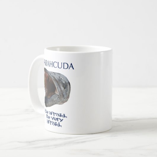 Sarahcuda: 恐れているコーヒー・マグがあって下さい コーヒーマグカップ (正面左)