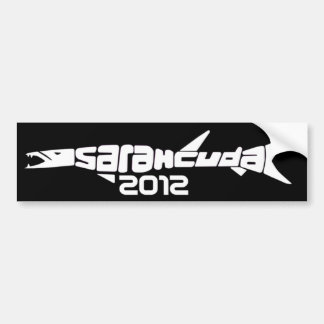 SarahCuda 2012の黒いバンパーステッカー バンパーステッカー