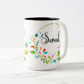 Sarah's Mug 15oz (詳細オプションを参照) ツートーンマグカップ (正面右)