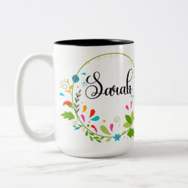 Sarah's Mug 15oz （詳細オプションを参照） ツートーンマグカップ