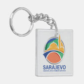 Sarajevo Bosnia and Herzegovina キーホルダー (正面左)