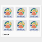 Sarajevo Bosnia and Herzegovina スクエアシール (シート)