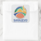 Sarajevo Bosnia and Herzegovina スクエアシール (バッグ)