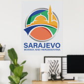 Sarajevo Bosnia and Herzegovina ポスター (ホームオフィス)
