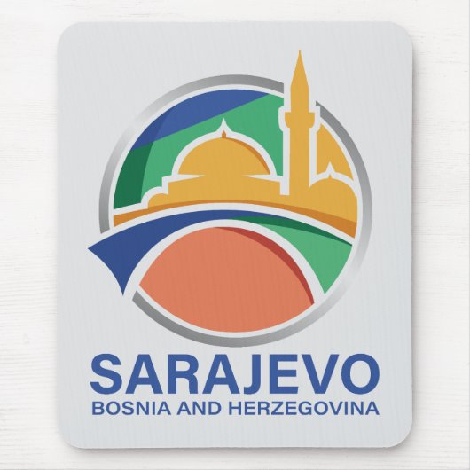 Sarajevo Bosnia and Herzegovina マウスパッド (正面)