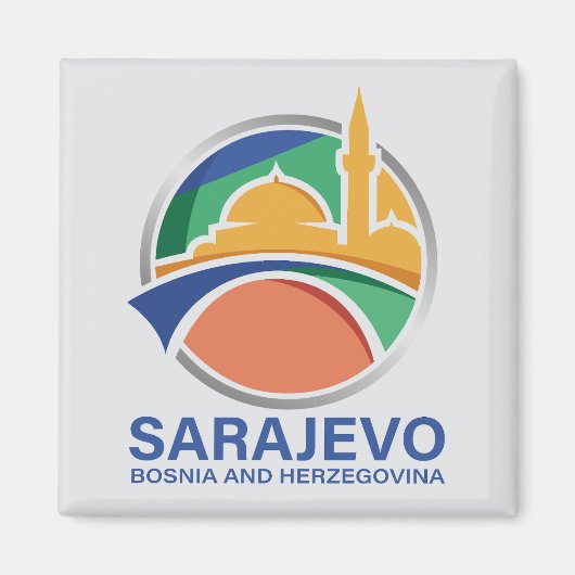 Sarajevo Bosnia and Herzegovina マグネット (正面)