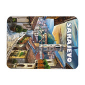 Sarajevo, ville d'espoir et de mémoire マグネット (横)
