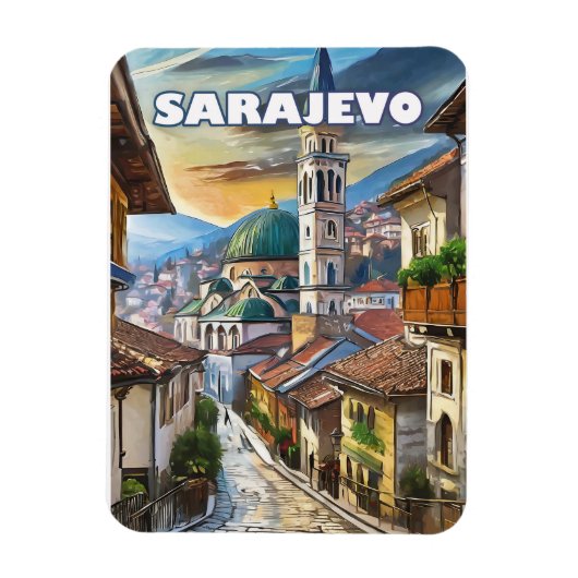 Sarajevo, ville d'espoir et de mémoire マグネット (縦)