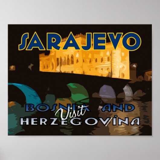 Sarajevo, Visit Bosnia and Herzegovina ポスター (正面)