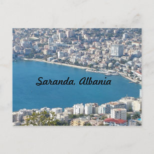 Sarandaのアルバニアの郵便はがき シーズンポストカード