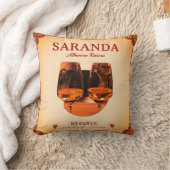 Saranda, Albania Throw Pillow クッション (ブランケット)