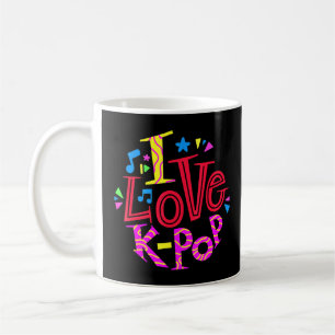 Saranghae韓国グラフィックフィンガーハートハンドI Love コーヒーマグカップ