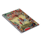 SarangpurのセリウムでAkbarに尊敬を支払っているAdham Khan ノートブック (右側)