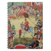 SarangpurのセリウムでAkbarに尊敬を支払っているAdham Khan ノートブック (正面)