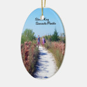 Sarasotaフロリダ セラミックオーナメント (左)