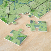 Sarasotaフロリダ(1944年)のヴィンテージの地図 ジグソーパズル (側面)