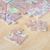 Sarasotaフロリダ(1973年)のヴィンテージの地図 ジグソーパズル (側面)