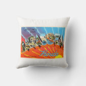 SarasotaフロリダFLの古いヴィンテージ旅行記念品 クッション (裏面)