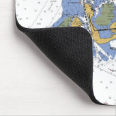 Sarasota、フロリダ航海のな港の図表のマウスパッド マウスパッド (コーナー)