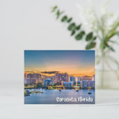 Sarasota, Florida Downtown and Boats at Sunset  ポストカード (スタンド正面)