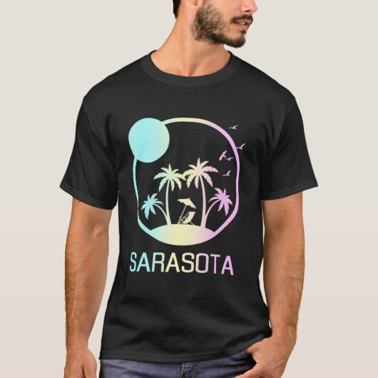 Sarasota Florida Travel Vacation Beach Tシャツ (正面)