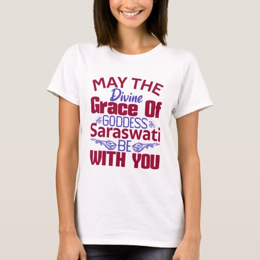 Sarasvati Hindu Goddess Tシャツ (正面)