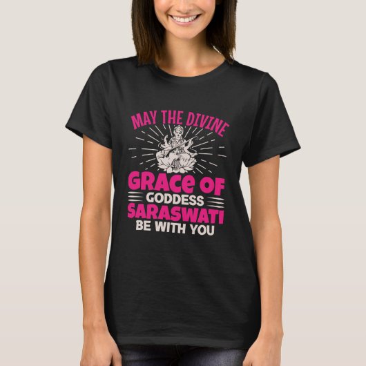 Sarasvati Hindu Goddess Tシャツ (正面)