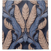 Saraswati Feather Relief シャワーカーテン (正面)