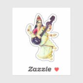 Saraswati, Hindu Goddess シール (シート)