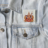 Saratheswatheeの学ぶことのヒンズー教の女神 缶バッジ (インサイチュ)