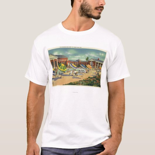 Saratogaのスパのレクリエーションの単位の眺め Tシャツ (正面)
