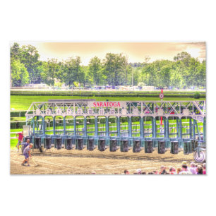 Saratogaの出走ゲート フォトプリント