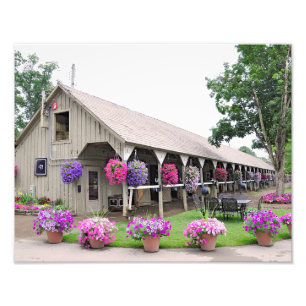 Saratogaの歴史的な馬小屋 フォトプリント