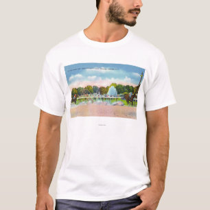 Saratogaの競技場の決勝線眺め Tシャツ